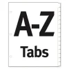 Table 'n Tabs Dividers, 26-Tab, A to Z, 11 x 8.5, White, White Tabs, 1 Set - Image 3