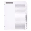 Table 'n Tabs Dividers, 26-Tab, A to Z, 11 x 8.5, White, White Tabs, 1 Set - Image 2