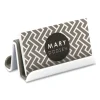 Fusion Double-Sided Business Card Holder, Holds 2.25 X 4 Cards, Polypropylene, Gray/white