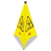Multilingual Pop-Up Wet Floor Safety Cone, 21 X 21 X 30, Yellow - Image 2