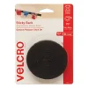 Sticky-Back Fasteners With Dispenser, Removable Adhesive, 0.75″ X 5 Ft, Black