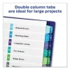 Customizable TOC Ready Index Double Column Multicolor Tab Dividers, 24-Tab, 1 to 24, 11 x 8.5, White, 1 Set - Image 2