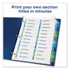 Customizable TOC Ready Index Double Column Multicolor Tab Dividers, 24-Tab, 1 to 24, 11 x 8.5, White, 1 Set - Image 3