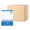 Loose Leaf Paper, 8 x 10.5, 3-Hole Punched, Wide Rule, White, 100 Sheets/Pack, 48 Packs/Carton, Ships in 4-6 Business Days