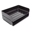 Side-Load Stackable Plastic Document Tray, 1 Section, Legal-Size, 15.06 X 9.72 X 3.01, Black, 2/pack - Image 2