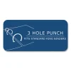 Loose Leaf Paper, 8 x 10.5, 3-Hole Punched, Wide Rule, White, 100 Sheets/Pack, 48 Packs/Carton, Ships in 4-6 Business Days - Image 3