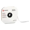 Sticky-Back Fasteners, Loop Side, 0.5″ dia, White, 1,440/Carton