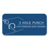 Filler Paper, 3-Hole, 8.5 x 11, College Rule, 100 Sheets/Pack, 24 Packs/Carton, Ships in 4-6 Business Days - Image 3