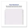 Insertable Big Tab Dividers, 8-Tab, 11.13 x 9.25, White, Clear Tabs, 1 Set - Image 2