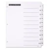 Table 'n Tabs Dividers, 10-Tab, 1 to 10, 11 x 8.5, White, White Tabs, 1 Set - Image 3