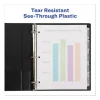 Print and Apply Index Maker Clear Label Plastic Dividers w/Printable Label Strip, 8-Tab, 11 x 8.5, Frosted Clear Tabs, 1 Set - Image 2