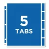 Protect 'n Tab Top-Load Clear Sheet Protectors W/five Tabs, Letter - Image 3