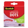 Mounting Adhesive Dots, 0.3″ Dia, Transparent, 300/pack