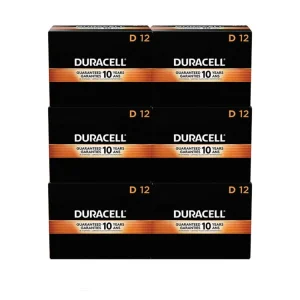 Coppertop Alkaline D Batteries, 72/carton