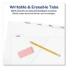 Write and Erase Durable Plastic Dividers with Straight Pocket, 8-Tab, 11.13 x 9.25, White, 1 Set - Image 2