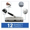 12-Sheet Lighttouch Desktop Two- To Three-Hole Punch, 9/32" Holes, Black/silver - Image 2