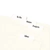 Printable Plastic Tabs with Repositionable Adhesive, 1/5-Cut, White, 1.75" Wide, 80/Pack - Image 2