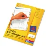 Printable Plastic Tabs with Repositionable Adhesive, 1/5-Cut, White, 1.75" Wide, 80/Pack - Image 3
