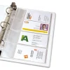 Business Card Binder Pages, For 2 X 3.5 Cards, Clear, 8 Cards/sheet, 5 Pages/pack - Image 2