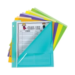 Index Dividers With Vertical Tab, 5-Tab, 11.5 X 10, Assorted, 1 Set
