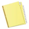 Insertable Big Tab Dividers, 8-Tab, Double-Sided Gold Edge Reinforcing, 11 x 8.5, Buff, Clear Tabs, 1 Set - Image 2