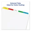 Print and Apply Index Maker Clear Label Dividers, 5-Tab, Color Tabs, 11 x 8.5, White, Traditional Color Tabs, 5 Sets - Image 3
