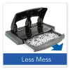 45-Sheet Smarttouch Three-Hole Punch, 9/32" Holes, Black/gray - Image 2
