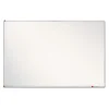 Porcelain Magnetic Whiteboard, 96 x 48, White Surface, Silver Aluminum Frame