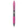 G2 Premium Breast Cancer Awareness Gel Pen, Retractable, Fine 0.7 mm, Black Ink, Smoke/Pink Barrel, 2/Pack - Image 2