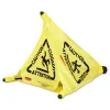 Multilingual Pop-Up Safety Cone, 3-Sided, Fabric, 21 X 21 X 20, Yellow - Image 3