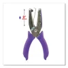15-Sheet Medium-Duty One-Hole Punch, Diamond Shape, Chrome - Image 2