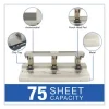 75-Sheet Heavy-Duty High-Capacity Three-Hole Adjustable Punch, 9/32" Holes, Putty/gray - Image 3