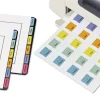 Printable Plastic Tabs with Repositionable Adhesive, 1/5-Cut, Assorted Colors, 1.75″ Wide, 80/Pack - Image 2