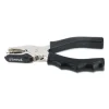 Eight-Sheet Handheld One-Hole Punch, 1/4" Holes, Metal With Rubber Grip, Black - Image 2