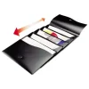 Slide and View Expanding File, 5 Sections, Cord/Hook Closure, Letter Size, Black - Image 2