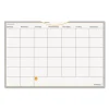 Wallmates Self-Adhesive Dry Erase Monthly Planning Surfaces, 24 X 18, White/gray/orange Sheets, Undated