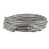 Indoor Heavy-Duty Extension Cord, 15 ft, 13 A, Gray - Image 3