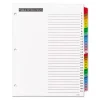 Table 'n Tabs Dividers, 31-Tab, 1 to 31, 11 x 8.5, White, Assorted Tabs, 1 Set - Image 2