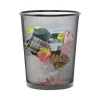 Mesh Wastebasket, 18 qt, Steel Mesh, Black - Image 2