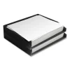 Side-Load Stackable Plastic Document Tray, 1 Section, Letter-Size, 12.24 X 9.8 X 1.75, Black, 2/pack - Image 2