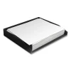 Side-Load Stackable Plastic Document Tray, 1 Section, Letter-Size, 12.24 X 9.8 X 1.75, Black, 2/pack