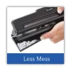 10-Sheet Desktop Light-Duty Two- To Three-Hole Adjustable Punch, 9/32" Holes, Black - Image 2