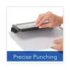 32-Sheet Easy Touch Two- To Three-Hole Punch With Cintamatic Centering, 9/32" Holes, Black/gray - Image 3