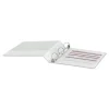 Economy Round Ring View Binder, 3 Rings, 1.5" Capacity, 11 X 8.5, White, 6/pack - Image 3