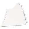 Print And Apply Index Maker Clear Label Dividers With Label Strip/white Tabs, 7-Hole Punched, 8-Tab, 8.5 X 5.5, White, 1 Set - Image 3