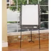 Ingenuity Portable Flipchart Easel with Dry Erase Surface, 35 x 30, 73″ Tall Easel, Charcoal Polyethylene Frame