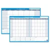 30/60-Day Undated Horizontal Erasable Wall Planner, 48 X 32, White/blue Sheets, Undated - Image 2