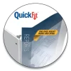Quickfit D-Ring View Binder, 3 Rings, 3" Capacity, 11 X 8.5, Black - Image 2