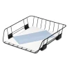 Front-Load Wire Desk Tray, 1 Section, Letter Size Files, 10.88" X 12.63" X 2.63", Black - Image 2