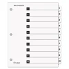 QuickStep OneStep Printable Table of Contents and Dividers, 10-Tab, 1 to 10, 11 x 8.5, White, White Tabs, 24 Sets